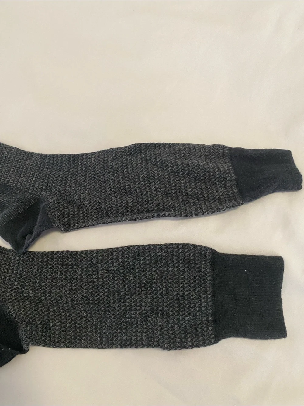 Polo by Ralph Lauren Charcoal Gray and Black Textured Dress Socks